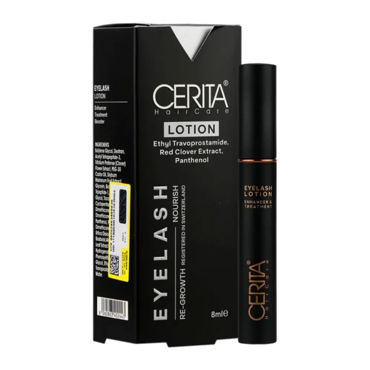 سریتا محلول تقویت‌کننده و رشددهنده مژه – افزایش طول، ضخامت و استحکام | حجم 8 میل | Cerita Eyelash Serum | Bluebell Shop