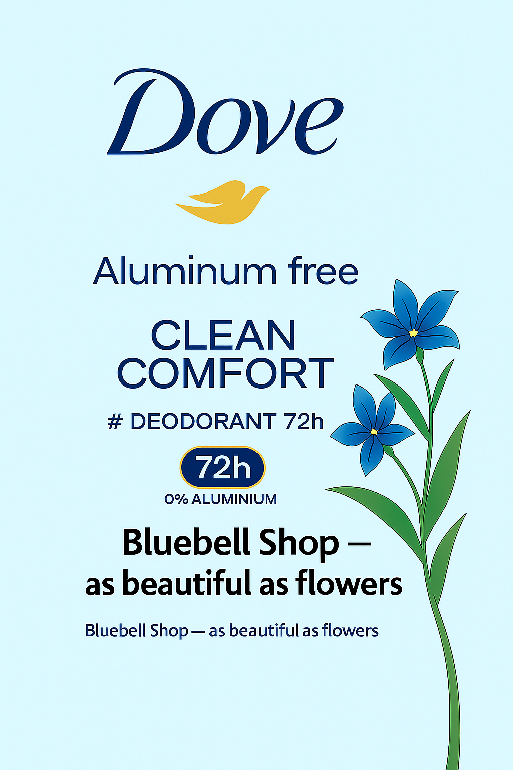  استیک ضد تعریق داو مدل کلین کامفورت (Dove Clean Comfort) | دئودرانت فاقد آلومینیوم با محافظت ۷۲ ساعته | 85گرم 