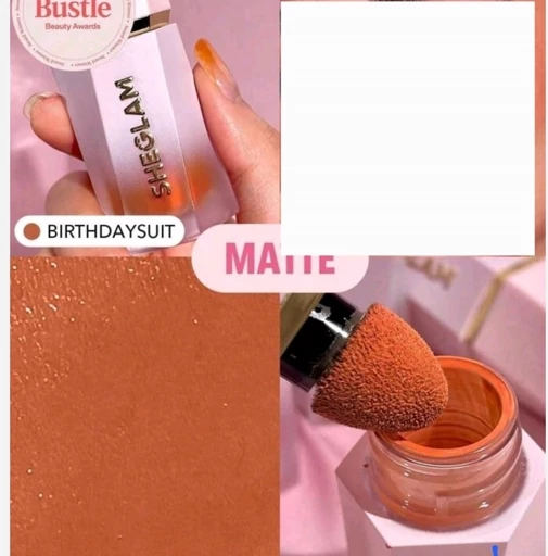 رژگونه مایع شیگلم مدل Birthday Suit | رنگ نود طبیعی با جلوه مات | SHEGLAM Liquid Blush Birthday Suit
