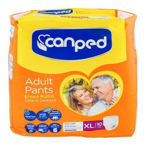 پوشک بزرگسال شورتی جان پد سایز ایکس لارج بسته ۷ عددی (Canped Adult Pants XL Size – 7 pcs) | جذب بالا، راحتی کامل، مناسب 