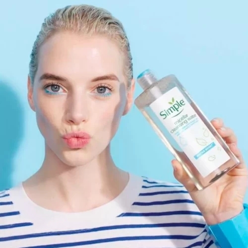  میسلار واتر سیمپل ۴۰۰ میل | مناسب پوست خشک و حساس | Simple Micellar Cleansing Water Sensitive Skin 