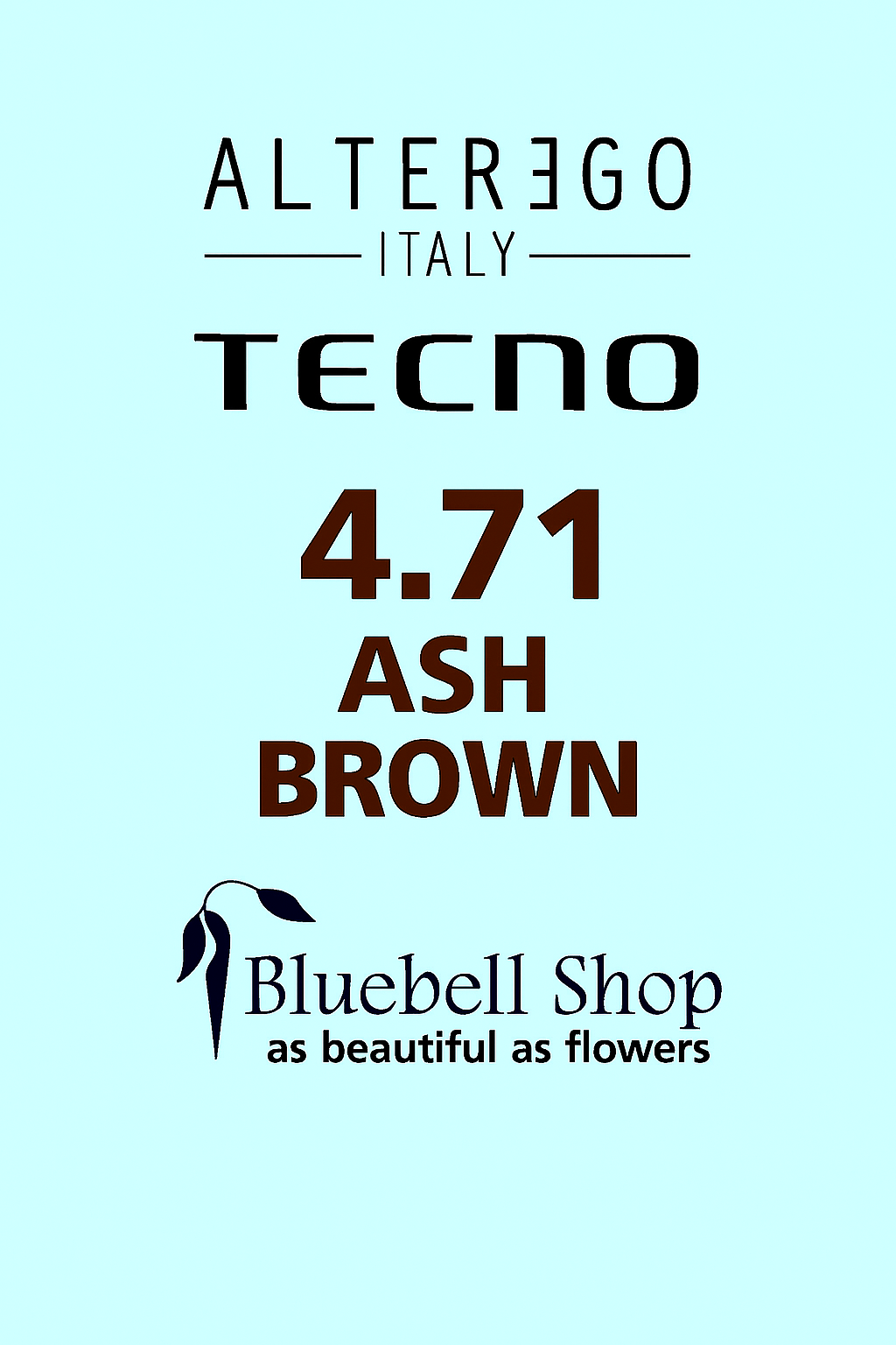 رنگ مو آلترگو تکنو 4.71 قهوهای خاکستری Alter Ego Techno Hair Color 4.71 Ash Brown – Made in Italy رنگ طبیعی با تهرنگ س