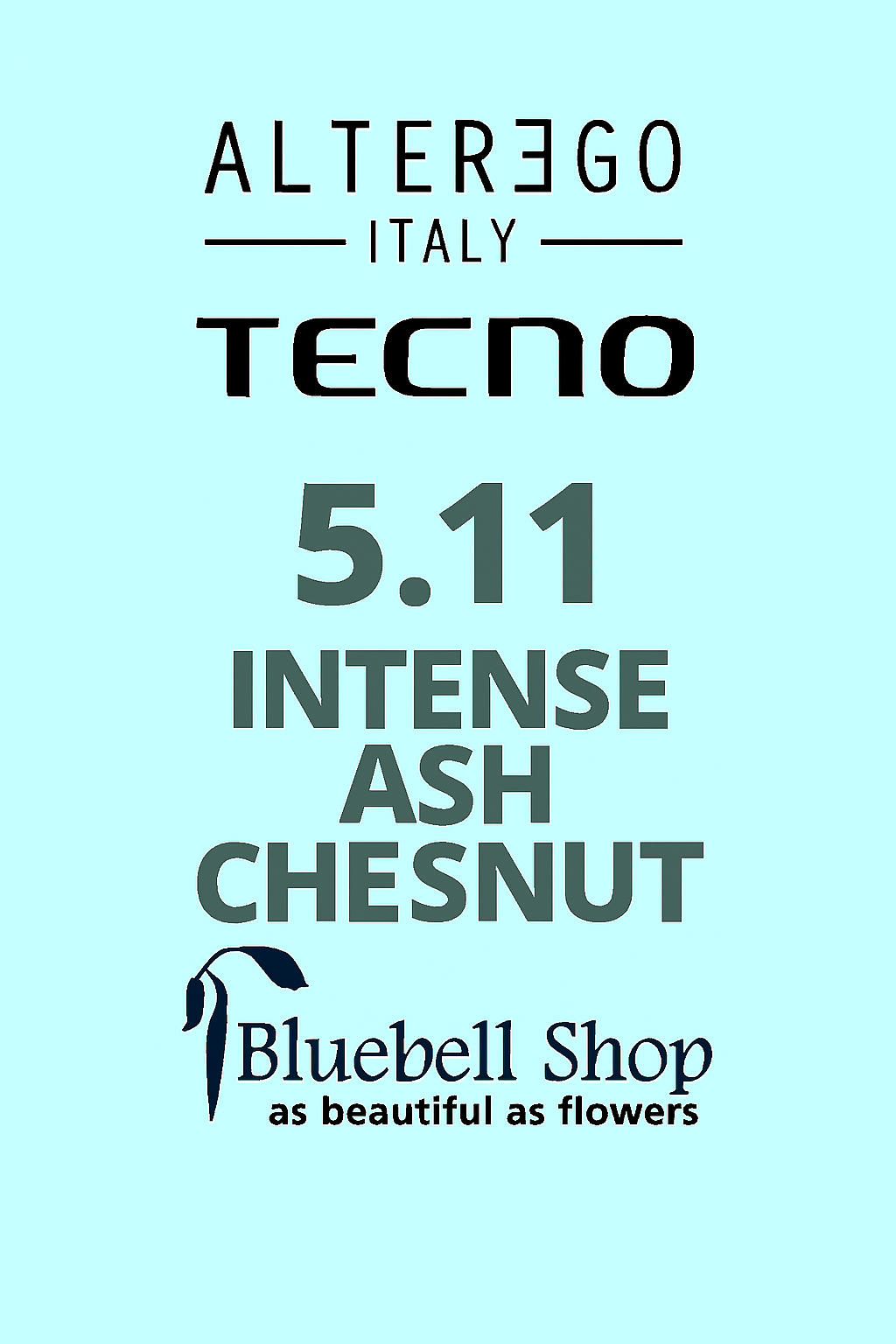  Alter Ego Techno Hair Color 5.11 Light Intense Ash Brown – Made in Italy 