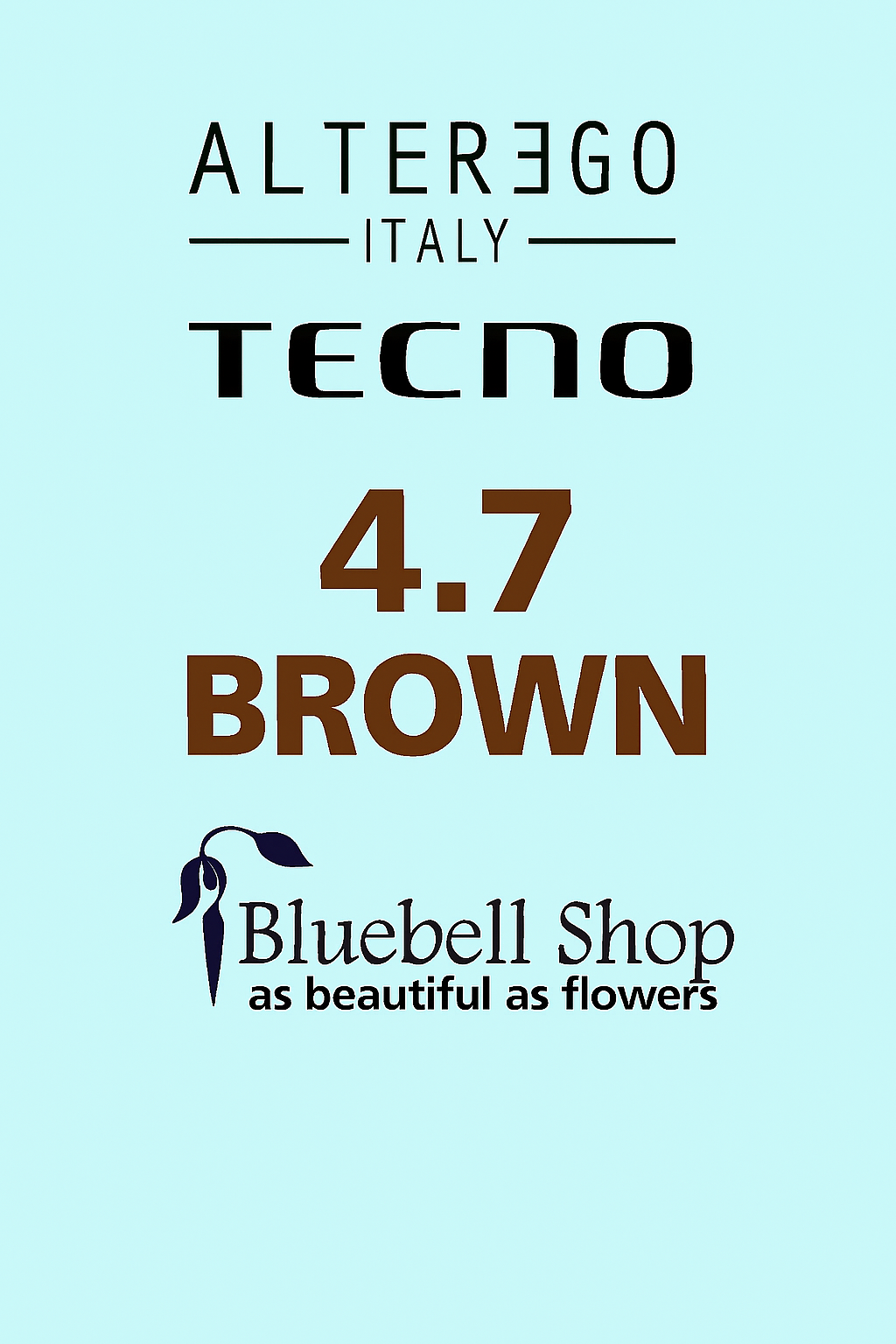  رنگ مو آلترگو تکنو 4.7 قهوه‌ای Alter Ego Techno Hair Color 4.7 Brown – Made in Italy رنگ قهوه‌ای طبیعی با پوشش کامل موها 