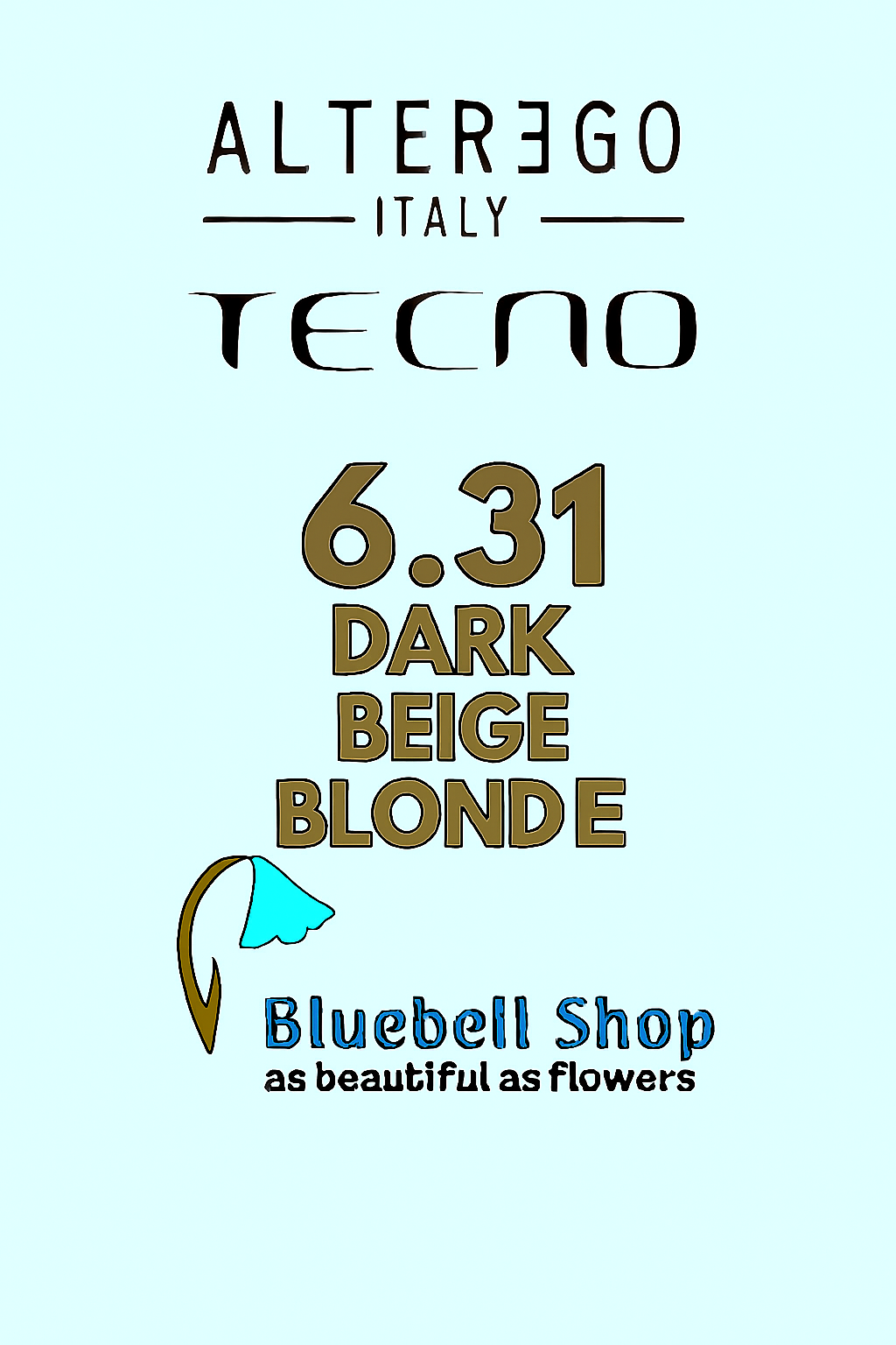 رنگ مو آلترگو تکنو 6.31 بلوند تیره طلایی خاکستری Alter Ego Techno Hair Color 6.31 Golden Ash Dark Blonde – Made in Italy