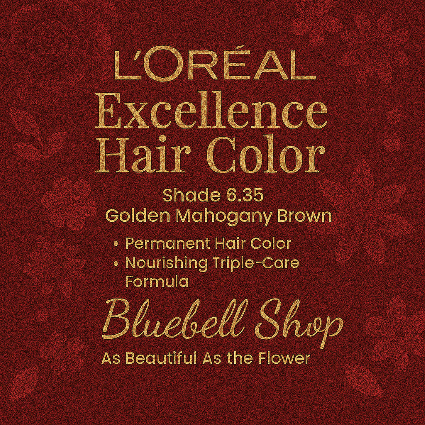  رنگ مو لورآل اکسلانس شماره ۶.۳۵ – قهوه‌ای ماهاگونی طلایی 