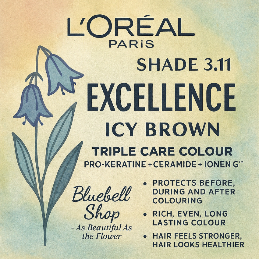  رنگ مو لورآل اکسلانس شماره ۳.۱۱ – قهوه‌ای دودی قوی 