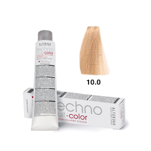 رنگ مو آلترگو تکنو 10.0 بلوند پلاتینه طبیعی Alter Ego Techno Hair Color 10.0 Natural Platinum Blonde – Made in Italy بلو