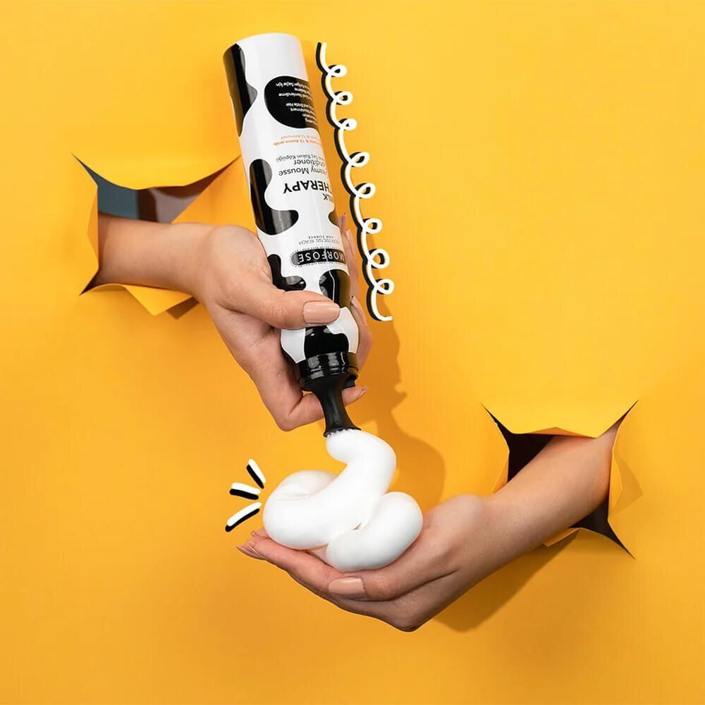 موس مو مورفس ۲۰۰ میل | تغذیه و حالتدهنده مو | Morfose Milk Therapy Hair Mousse