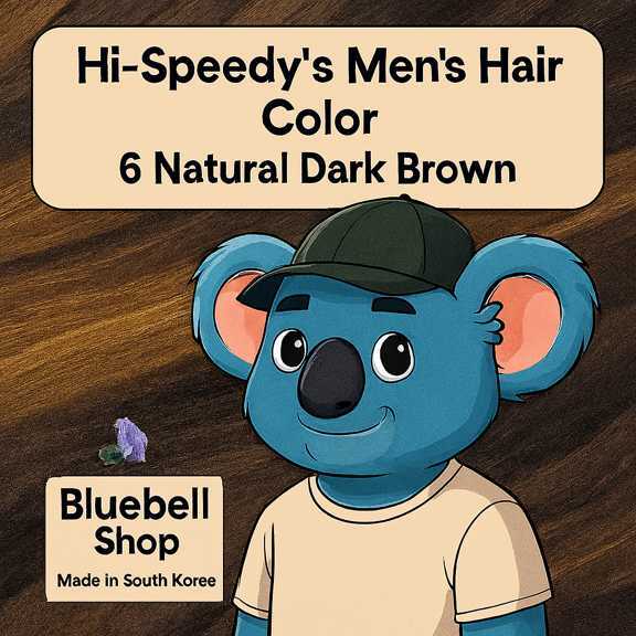  رنگ موی مردانه های اسپیدی شماره ۶ – قهوه‌ای تیره طبیعی | Bluebell Shop 