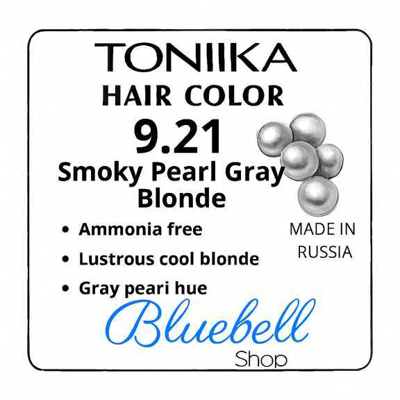 رنگ مو تونیکا شماره 9.21 | بلوند خاکستری مرواریدی دودی بدون آمونیاک با جلوه سرد و صدفی