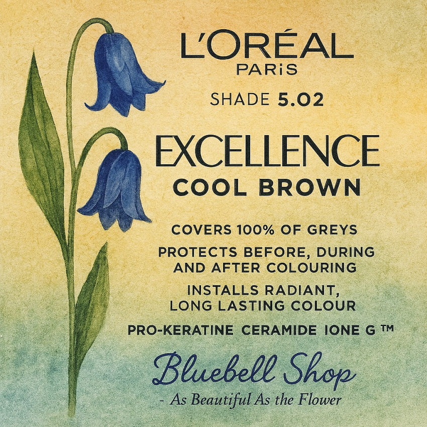  رنگ مو لورآل اکسلانس شماره ۵.۰۲ – قهوه‌ای سرد طبیعی 