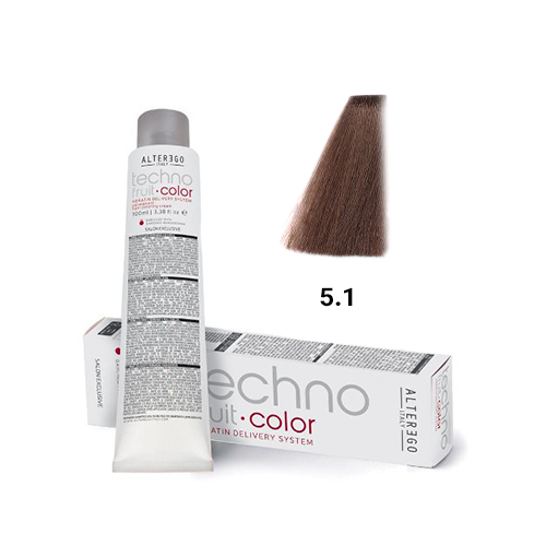  رنگ مو آلترگو تکنو 5.1 قهوه‌ای روشن خاکستری 