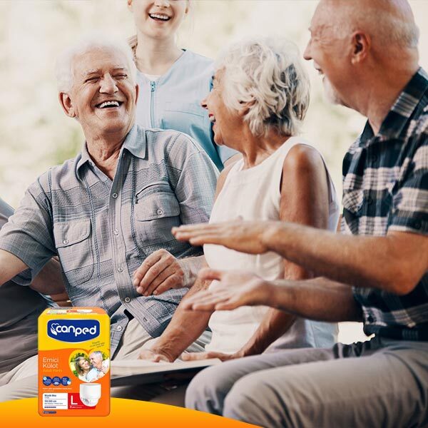  پوشک بزرگسال شورتی جان پد سایز بزرگ بسته ۸ عددی (Canped Adult Pants Large Size – 8 pcs) | جذب بالا، راحتی کامل، مناسب بر 