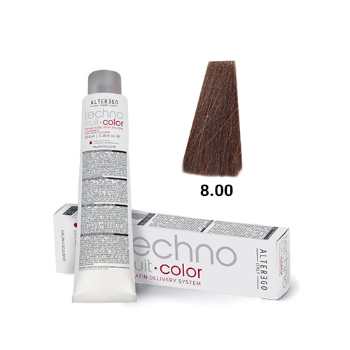  رنگ مو آلترگو تکنو 8.00 بلوند طبیعی خیلی روشن Alter Ego Techno Hair Color 8.00 Extra Light Natural Blonde – Made in Ital 
