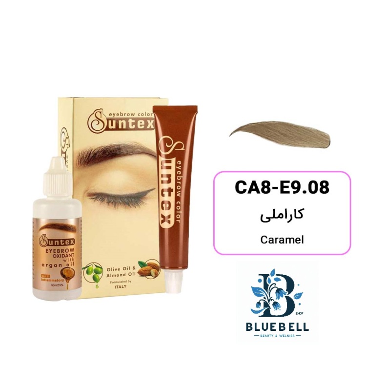 سانتکس رنگ ابرو ۹.۰۸ کاراملی – بلوند کاراملی روشن با تناژ سرد | Santex Eyebrow Color 9.08 Caramel | Bluebell Shop