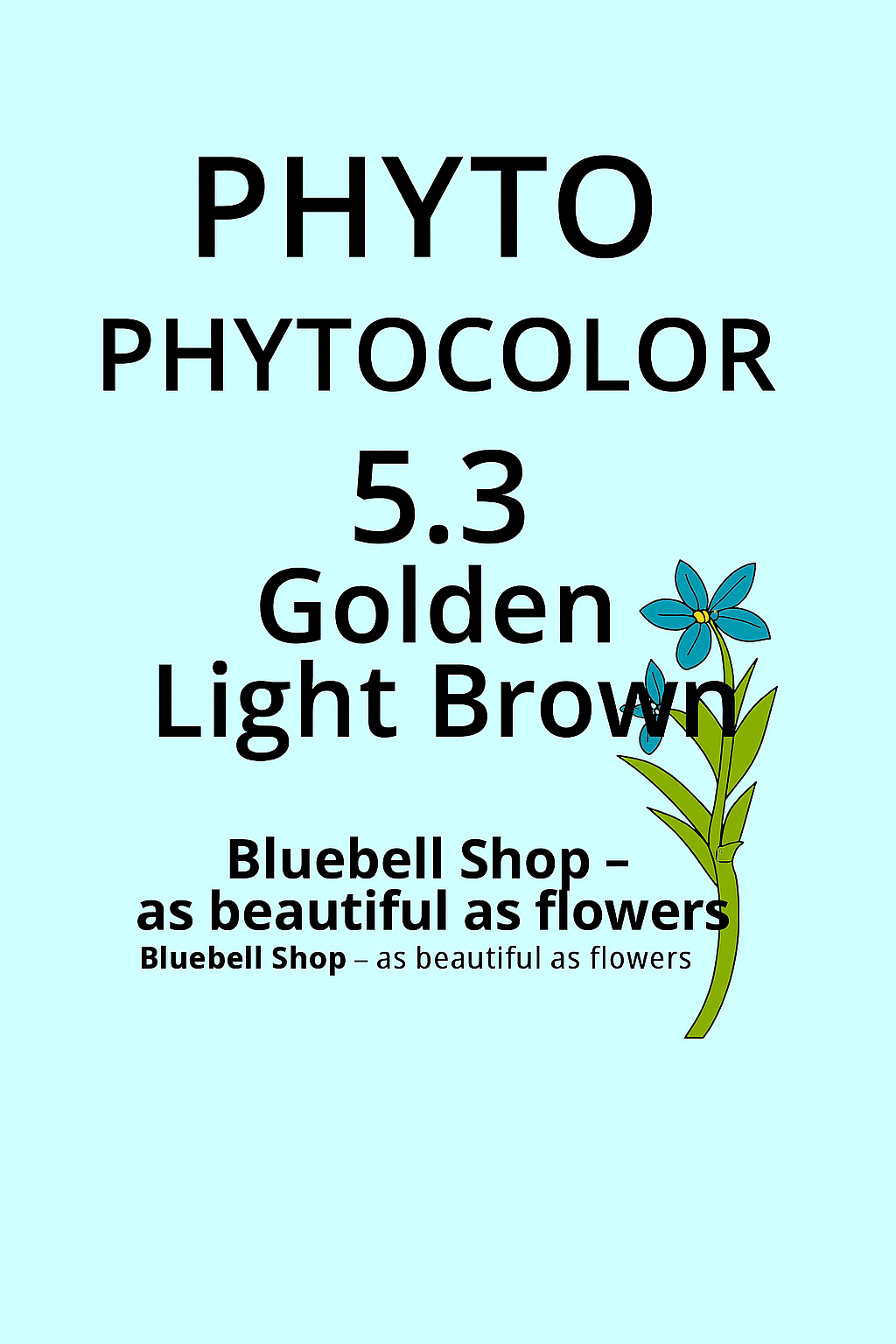 رنگ موی فیتو شماره ۵.۳ قهوهای روشن طلایی (Phytocolor 5.3 Golden Light Brown) | رنگ گیاهی بدون آمونیاک با جلوه گرم و درخ
