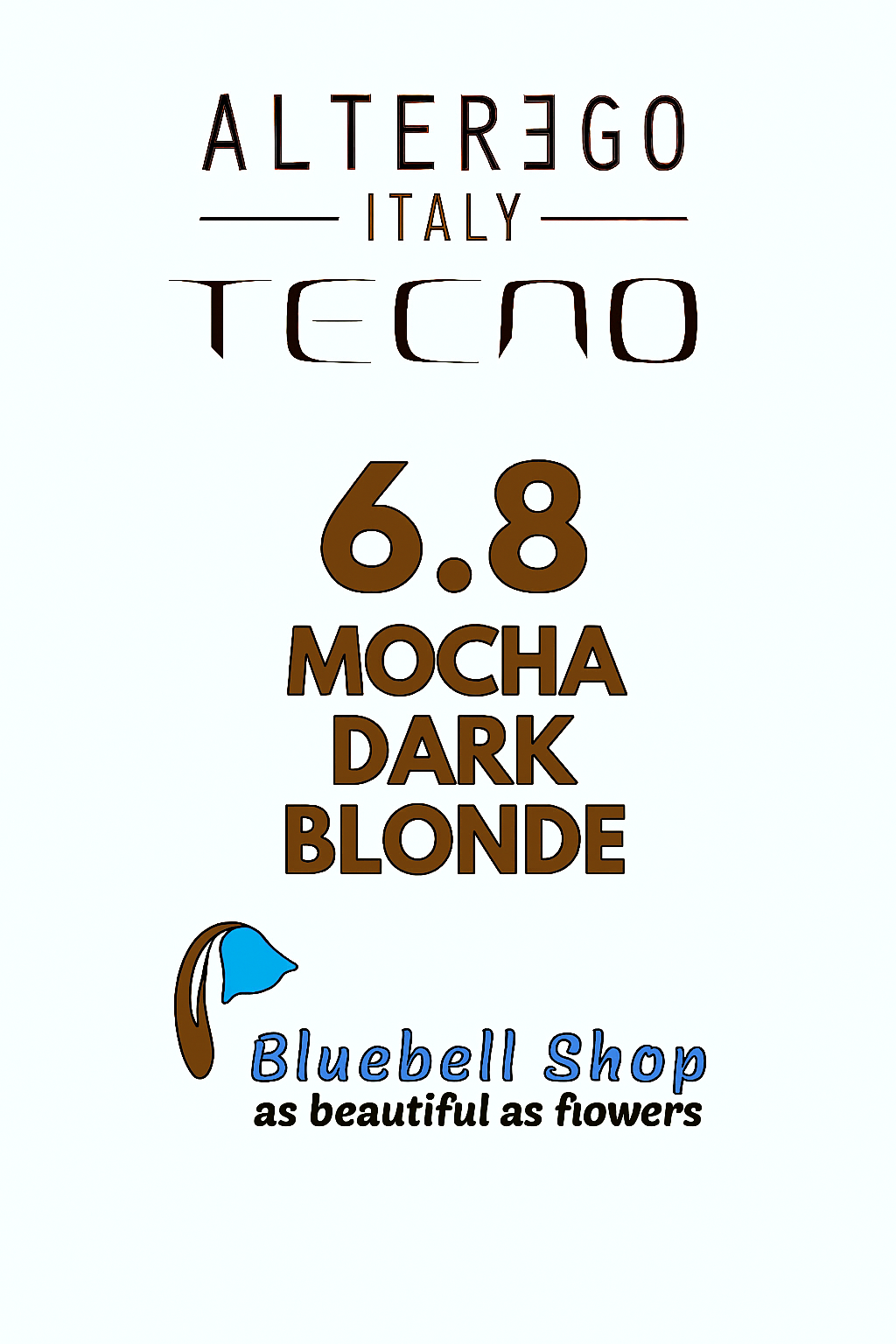  رنگ مو آلترگو تکنو 6.8 بلوند تیره شکلاتی Alter Ego Techno Hair Color 6.8 Mocha Dark Blonde – Made in Italy رنگ بلوند تیر 