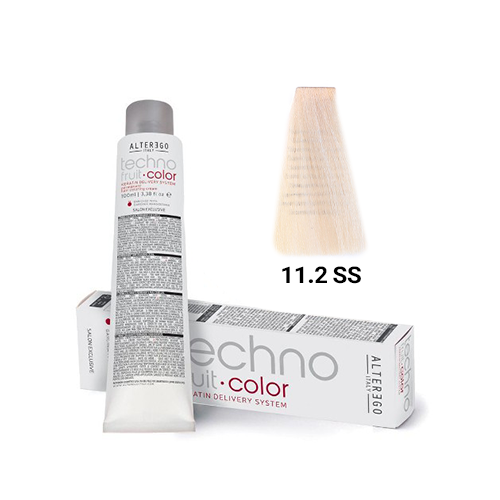 رنگ مو آلترگو تکنو 11.2 پلاتینه بنفش روشن – ساخت ایتالیا Alter Ego Techno Hair Color 11.2 Light Purple Platinum Blonde –