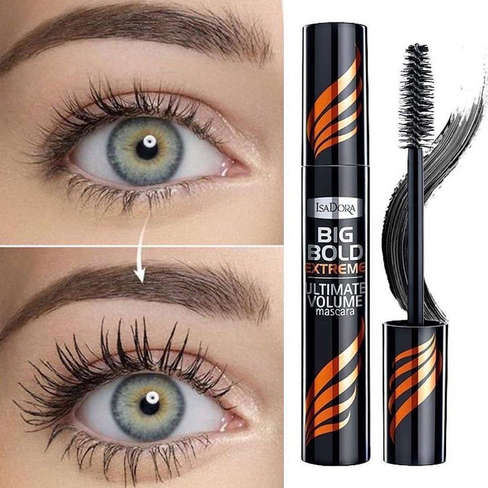  ریمل ایزادورا Big Bold Extreme نارنجی – حجم‌دهنده و ضدآب ساخت سوئد7317851231150 