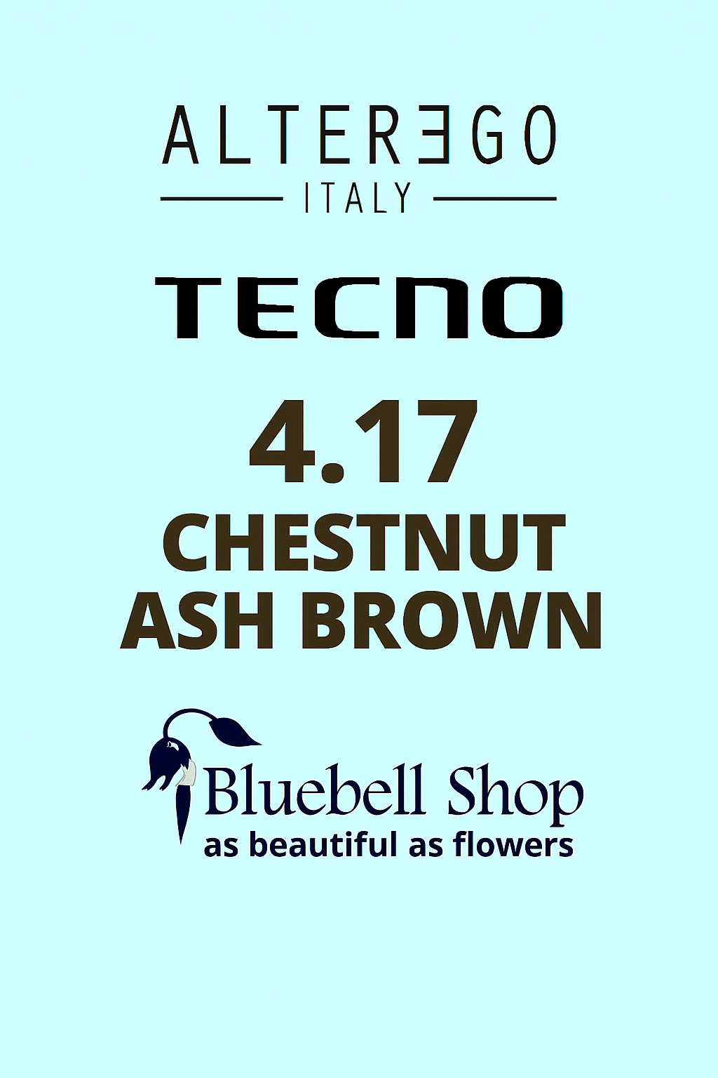  رنگ مو آلترگو تکنو 4.17 بلوطی خاکستری قهوه‌ای Alter Ego Techno Hair Color 4.17 Chestnut Ash Brown – Made in Italy رنگ طب 