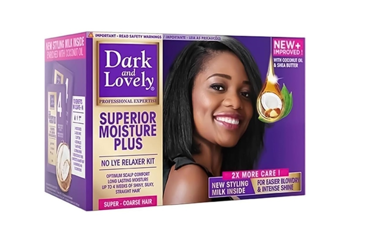 دارک اند لاولی کیت صافکننده مو – صافکننده بدون لای، حاوی شیباتر | Dark & Lovely | Bluebell Shop