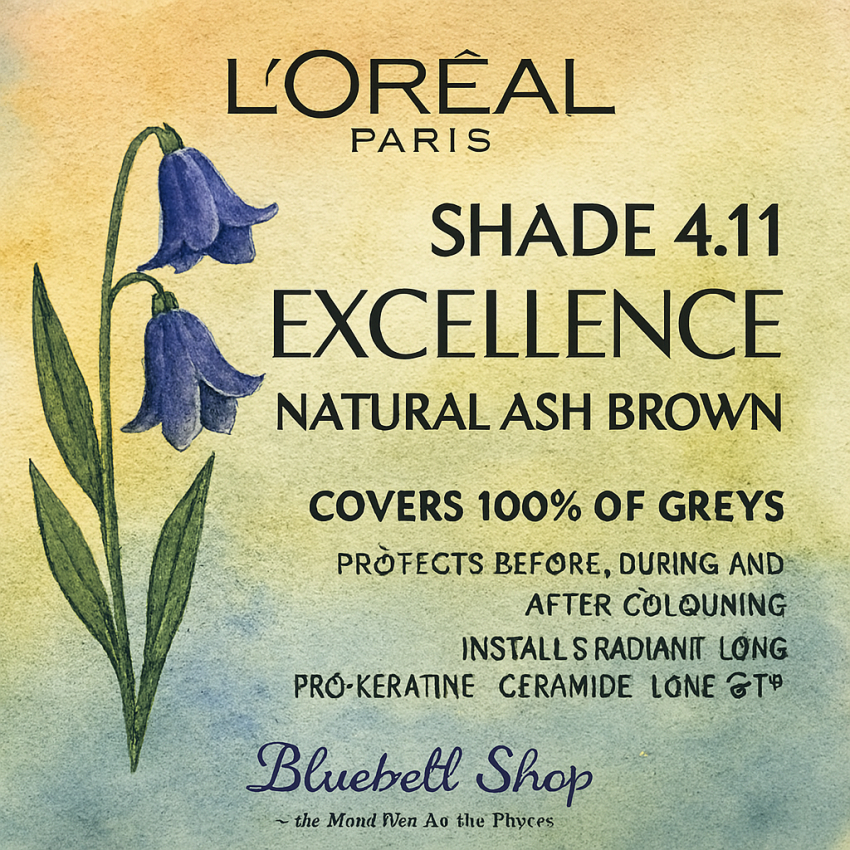 رنگ مو لورآل اکسلانس شماره ۴.۱۱ – قهوهای خاکستری طبیعی