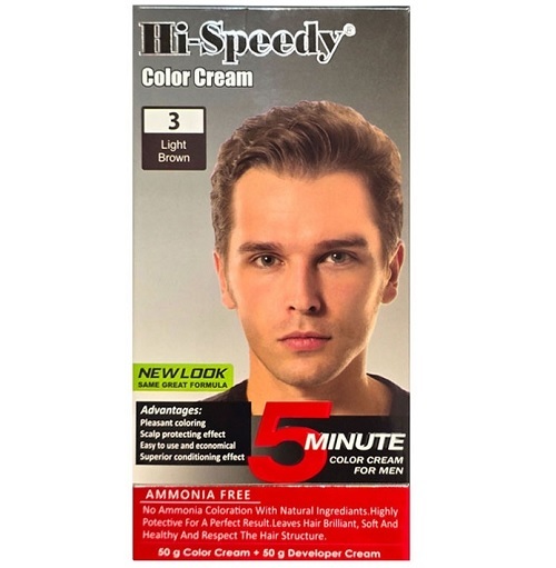 رنگ موی مردانه های اسپیدی شماره ۳ – قهوهای روشن طبیعی | Bluebell Shop