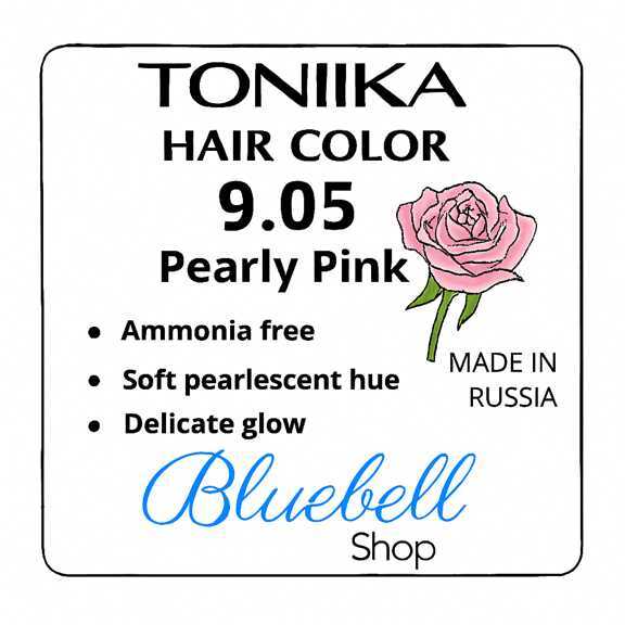  رنگ مو تونیکا شماره 9.05 | صورتی مرواریدی بدون آمونیاک با جلوه لطیف و صدفی فانتزی 