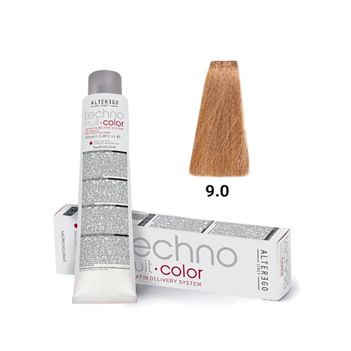 رنگ مو آلترگو تکنو 9.0 بلوند طبیعی خیلی خیلی روشن Alter Ego Techno Hair Color 9.0 Very Light Natural Blonde – Made in It