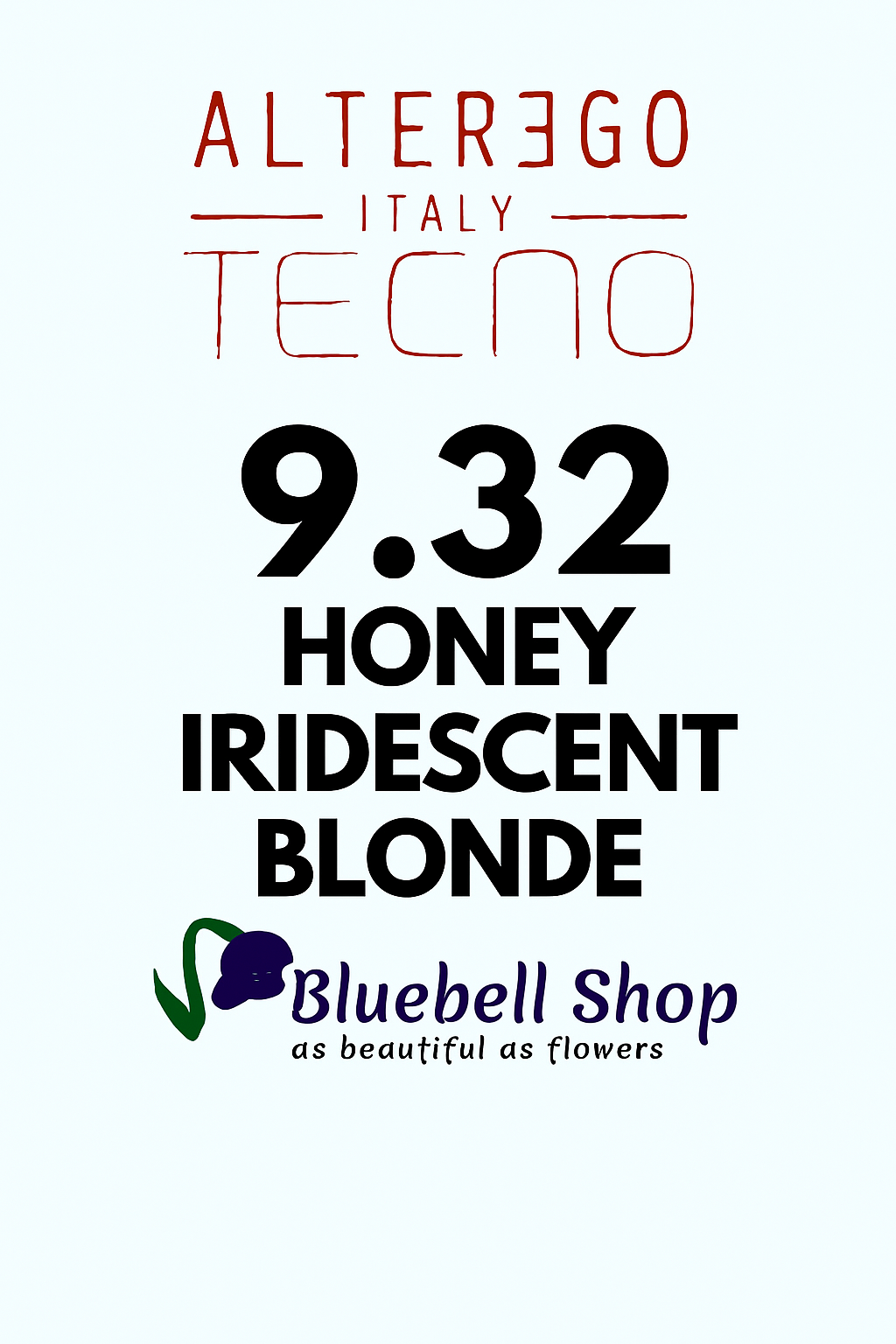  رنگ مو آلترگو تکنو 9.32 بلوند خیلی روشن طلایی براق Alter Ego Techno Hair Color 9.32 Golden Iridescent Very Light Blonde 