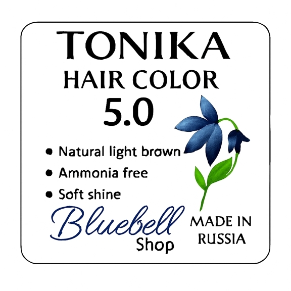  رنگ مو تونیکا شماره 5.0 | قهوه‌ای روشن بدون آمونیاک با پوشش طبیعی و جلوه لطیف 