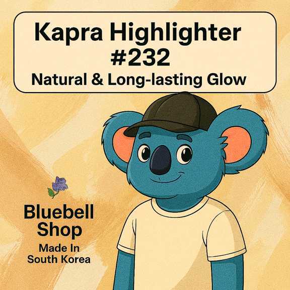 کاپرا هایلایتر شماره ۲۳۲ – درخشش ملایم و طبیعی | Bluebell Shop