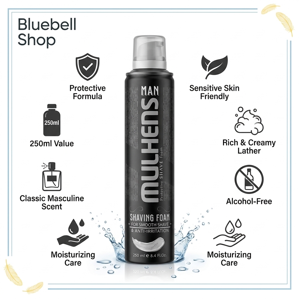 کف ریش مولهنس مدل Protective حجم ۲۵۰ میلیلیتر | Muelhens Protective Shaving Foam 250ml
