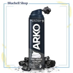 فوم اصلاح زغالی آرکو مدل Black حجم ۲۰۰ میلیلیتر | Arko Black Charcoal Shaving Foam 200ml