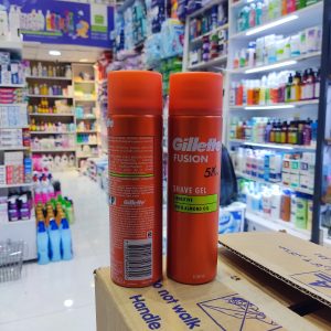 ژل اصلاح ژیلت فیوژن ۵ پوست حساس حجم ۲۰۰ میل | Gillette Fusion5 Sensitive Skin Shave Gel 200ml