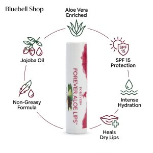 بالم لب فوراور + آلوئه ورا (مرطوب کننده لب با روغن جوجوبا) | Forever Aloe Lips
