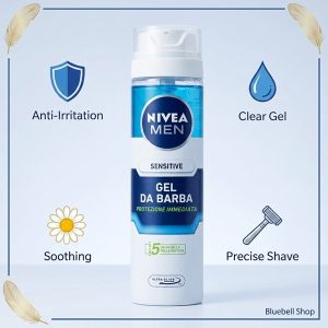 ژل اصلاح ضد حساسیت نیوا مدل DA BARBA حجم ۲۰۰ میلی‌لیتر